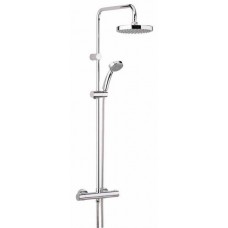 Bristan Carre Thermostatic Bar valve with fixed Rail - Chrome Finish