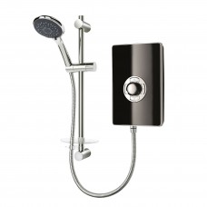 Triton Aspirante Series Electric Shower 8.5kw - Black Gloss - Chrome Plated