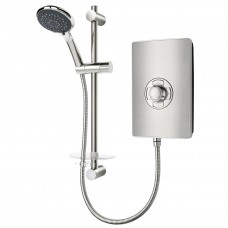 Triton Aspirante Electric Shower 8.5kw Brushed Steel Plated