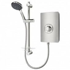 Triton Aspirante Series Electric Shower 9.5kw Brushed Steel Plated